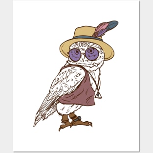 Hipster hippie owl Posters and Art